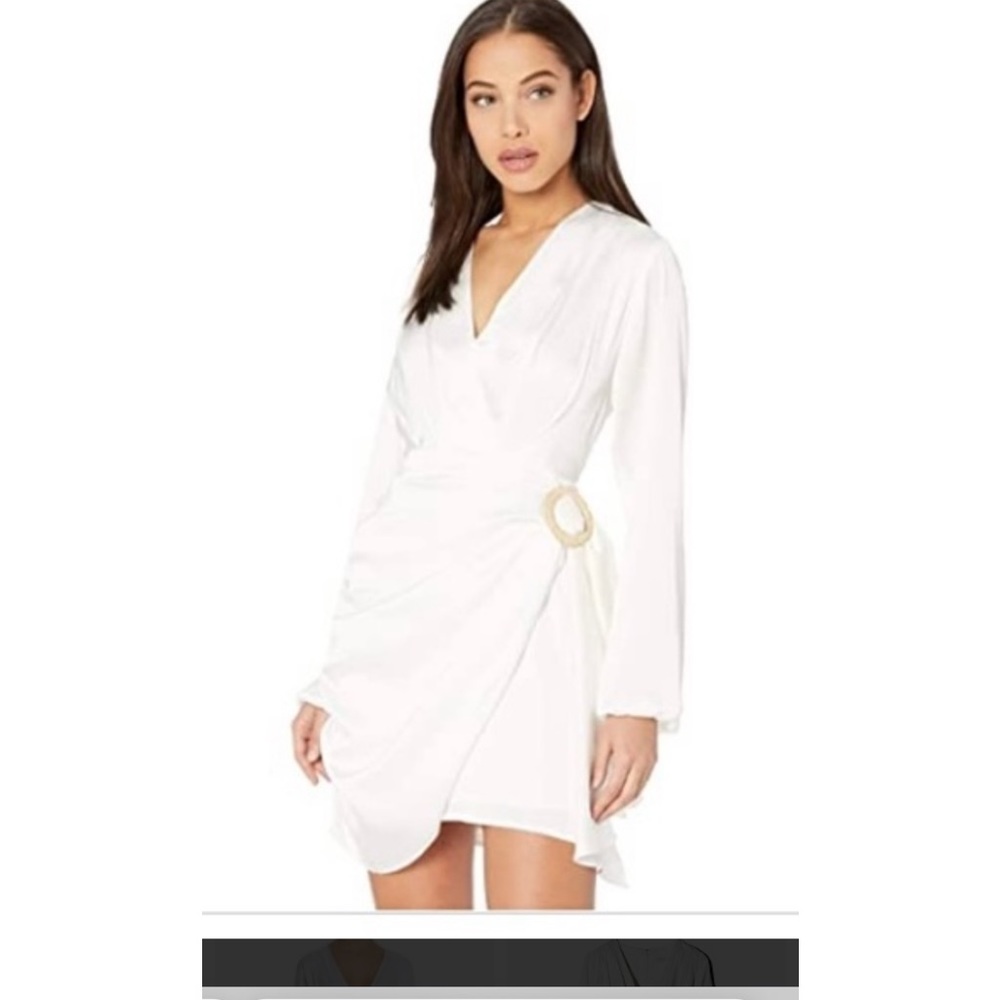 NWT wayf attina faux-wrap mini dress
